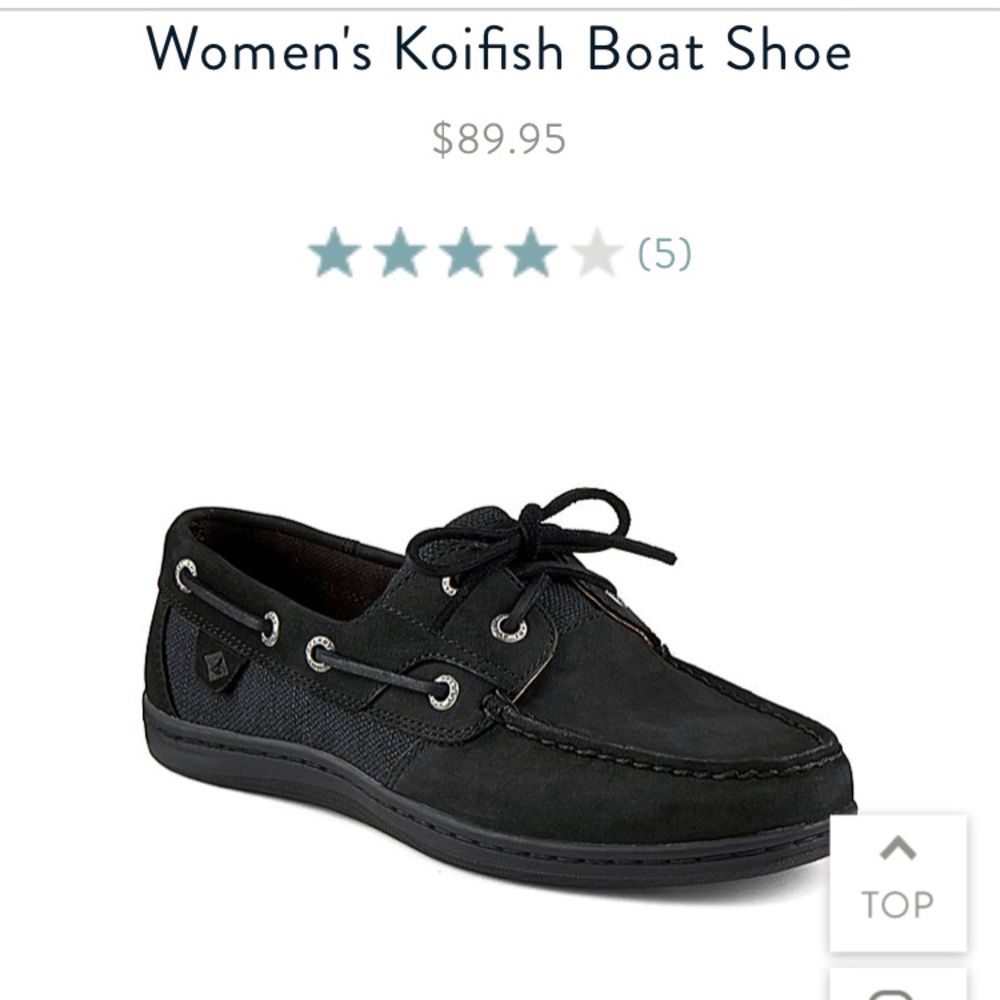 All black Sperrys